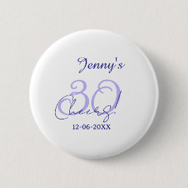 Pastel cheers 30th birthday purple elegant name da knapp