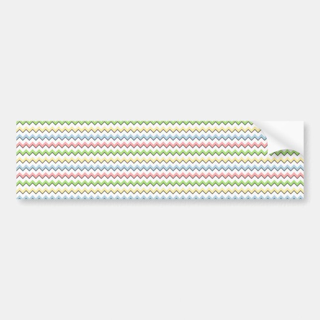 Pastel Chevron-Drop Shadow by Shirley Taylor Bildekal (Framsidan)