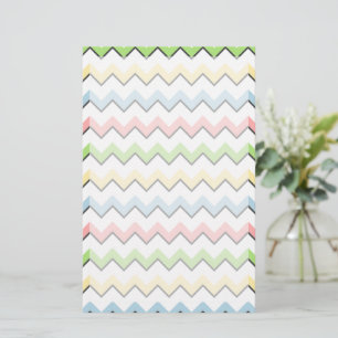 Pastel Chevron-Drop Shadow by Shirley Taylor Brevpapper