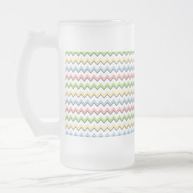 Pastel Chevron-Drop Shadow by Shirley Taylor Frostat Ölglas (Vänster)