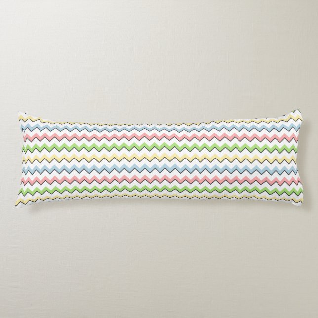 Pastel Chevron-Drop Shadow by Shirley Taylor Kroppskudde (Framsidan)
