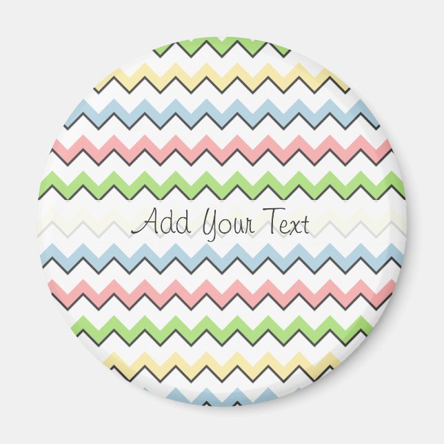 Pastel Chevron-Drop Shadow by Shirley Taylor Magnet (Framsidan)
