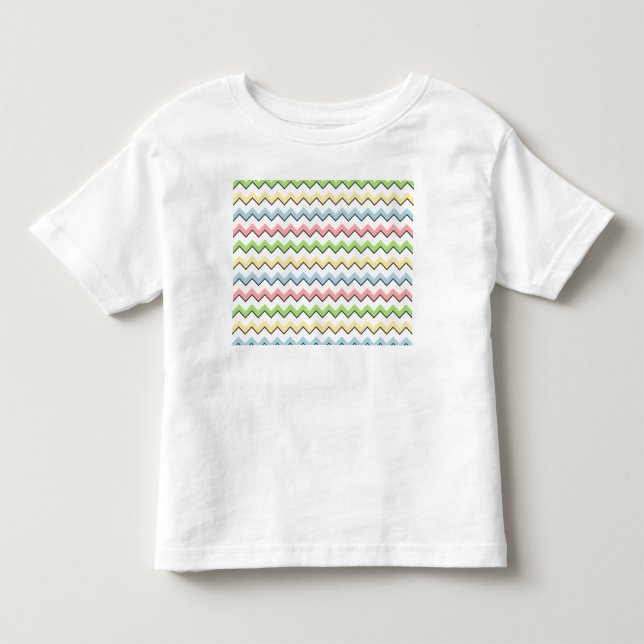 Pastel Chevron-Drop Shadow by Shirley Taylor Tee Shirt (Framsida)
