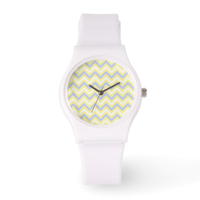 Pastel Chevron Mönster Armbandsur (Framsida)