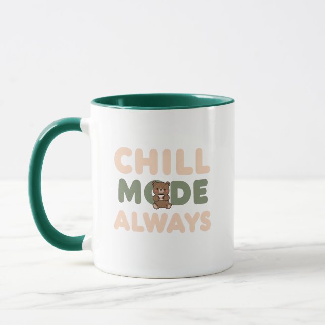Pastel "Chill Mode Always" Quote Mugg (Vänster)
