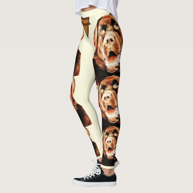 Pastel Chocolate Lab Leggings (Vänster)