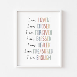 Pastel Christian children-bekräftelse poster