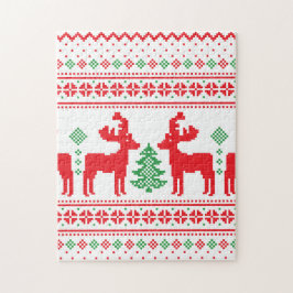 Pastel Christmas Aesthetic Pattern- Holiday Vibes Pussel