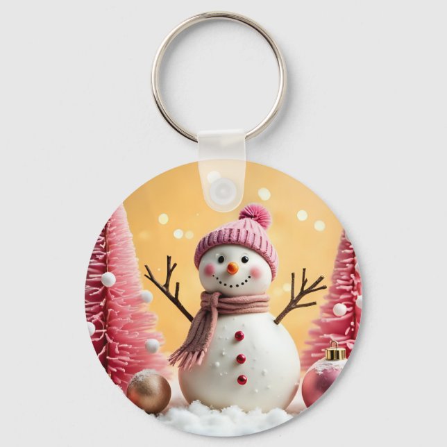 Pastel Christmas, Aluminum Keychain Nyckelring (Framsida)