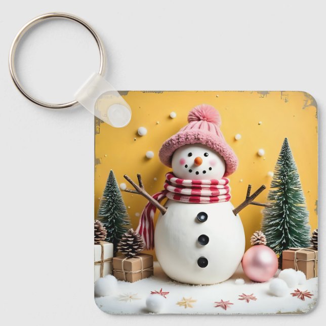 Pastel Christmas - Keychain Nyckelring (Framsida)