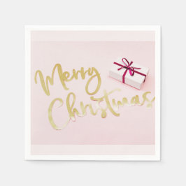 Pastel Christmas Napkins – Cocktail Napkin Set Pappersservett
