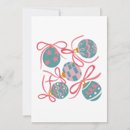 Pastel Christmas Party Invitation Inbjudningar