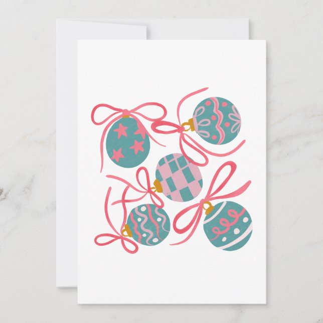 Pastel Christmas Party Invitation Inbjudningar (Framsida)