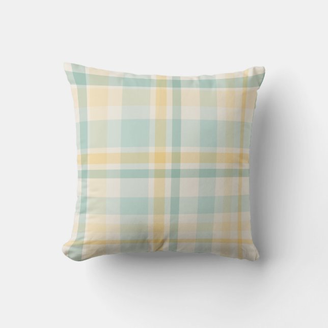 Pastel Christmas Plaid three Kudde (Framsida)