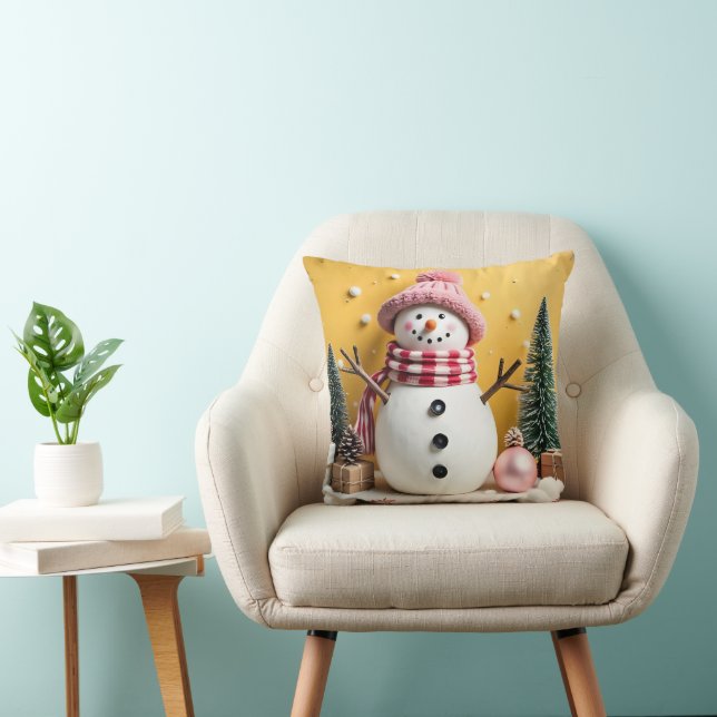 Pastel Christmas - Throw Pillow Kudde (Stol)