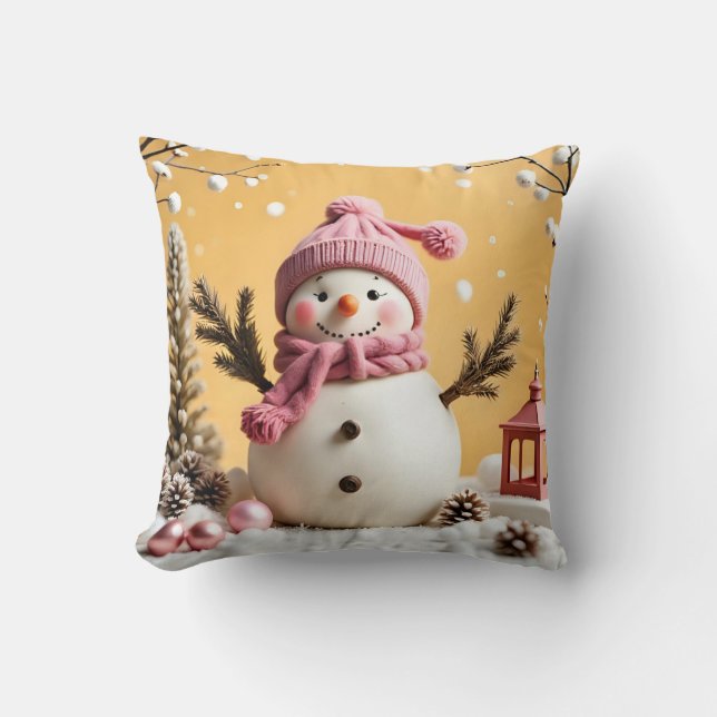 Pastel Christmas - Throw Pillow  Kudde (Framsida)