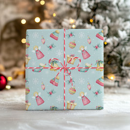 Pastel Christmas Wrapping Paper Presentpapper