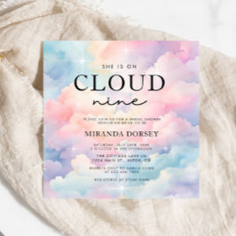 Pastel Cloud Nine Möhippa Inbjudningar