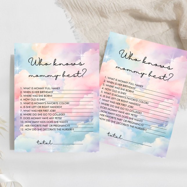 Pastel Cloud som känner Mammans bästa babyvisnings (Skapare uppladdad)