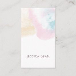 Pastel Cloud Watercolor Marknadsföring Promotional Visitkort