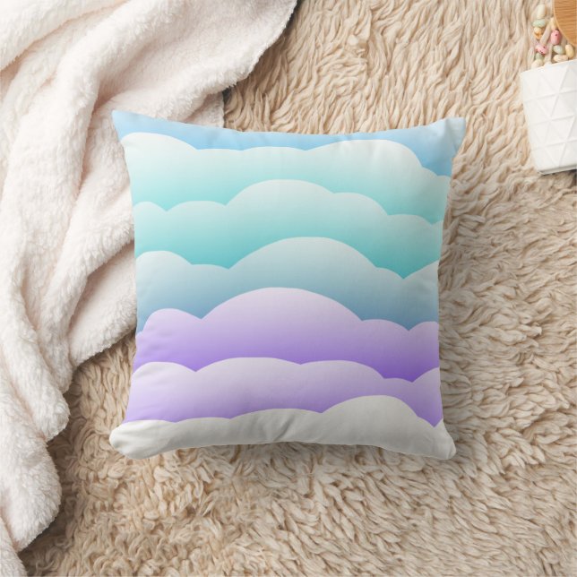 Pastel Clouds Pillow Kudde (Filt)