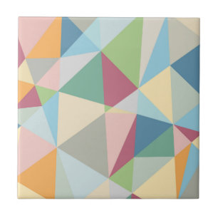 Pastel Colorful Modern Abstrakt Geometric Mönster Kakelplatta