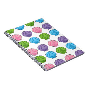 Pastel Colorful Seashell Pack Anteckningsbok
