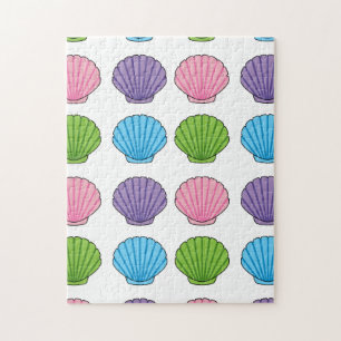 Pastel Colorful Seashell Pack Pussel