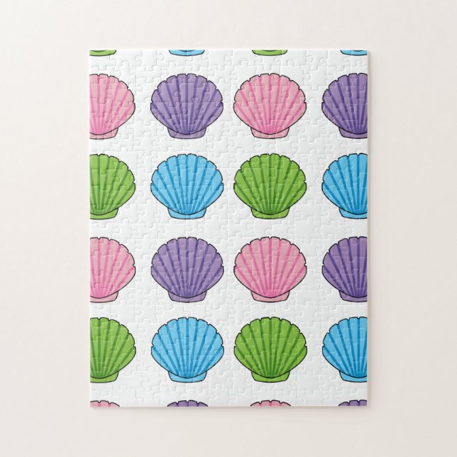 Pastel Colorful Seashell Pack Pussel (Vertikal)