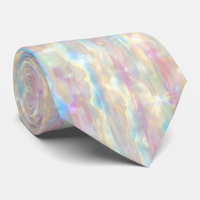 Pastel Colors Shimmering Iridescent Stripes Patter Slips (Rullad)