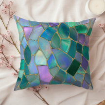 Pastel colors stained glass mosaic pattern