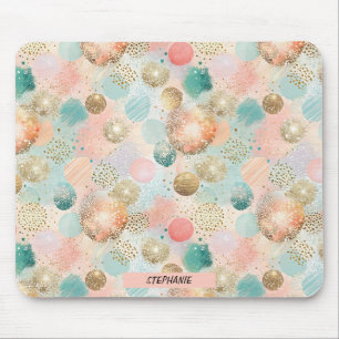 Pastel Confetti Glitter Abstrakt Mönster Musmatta