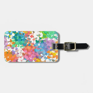 Pastel Confetti Hearts Bagagebricka