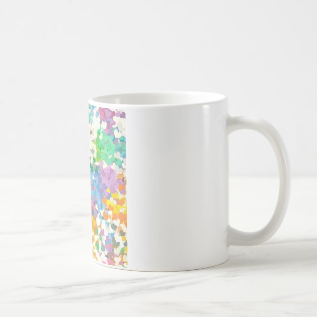 Pastel Confetti Hearts Kaffemugg (Höger)