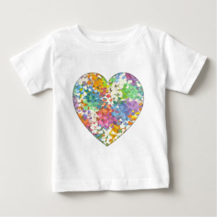 Pastel Confetti Hearts Tee Shirt
