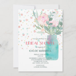 Pastel Confetti Mason Burk Möhippa Inbjudningar