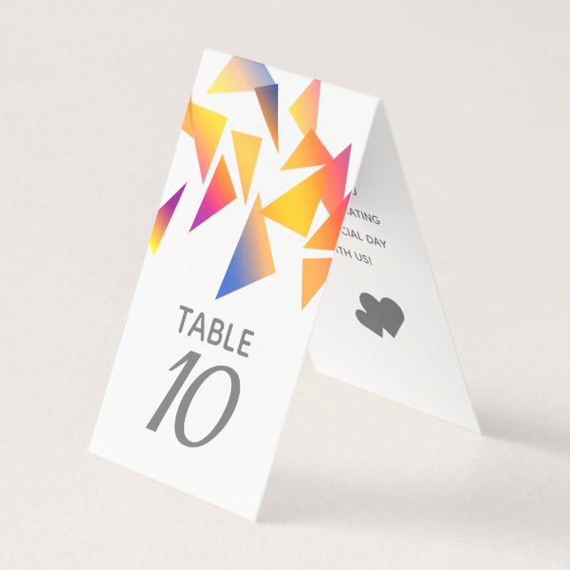 Pastel Confetti White Bröllop med flera Färgader Kort (Framsida)