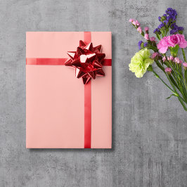 Pastel Coral Reef Solid Färg | Klassisk Elegant Presentpapper