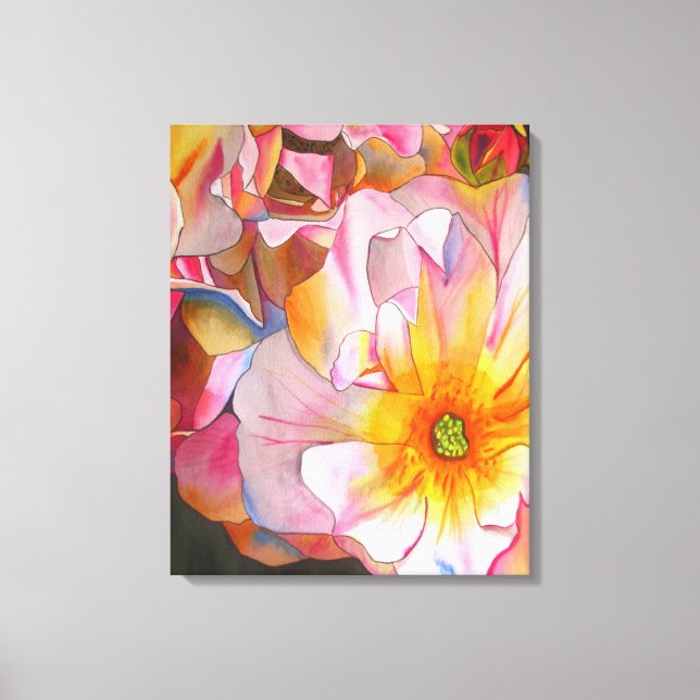 Pastel Cornelia Ro, färgkonst Canvastryck (Framsida)