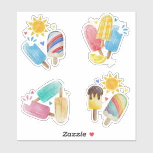 Pastel Creamsicle (sommarpastel), Popsicle Collect Klistermärken