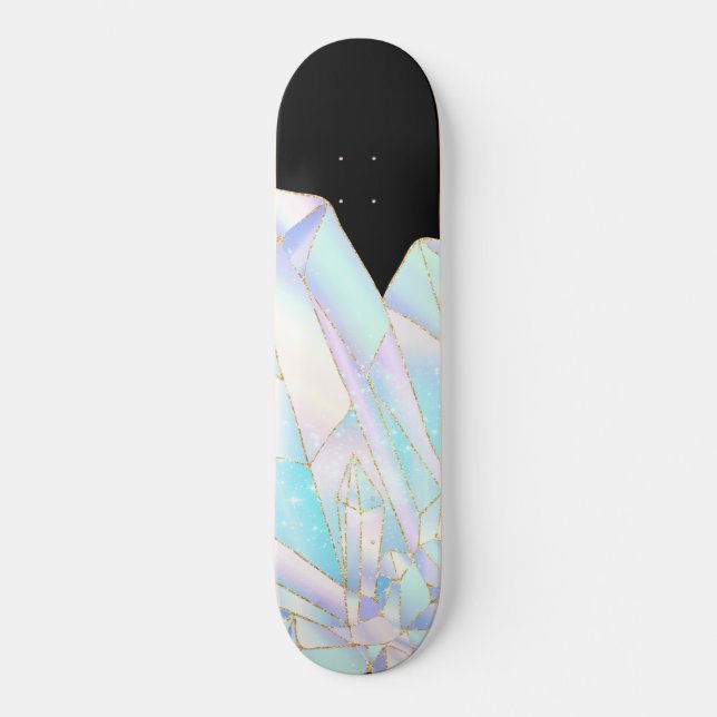 Pastel Crystal Black Skateboard Deck (Framsida)