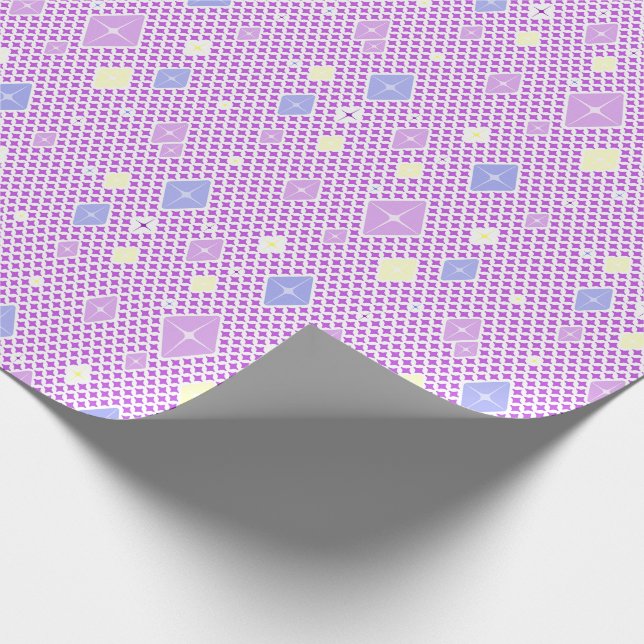 Pastel Crystal Star Pattern Presentpapper (Hörn)