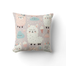 Pastel Cute Alpaca Mönster