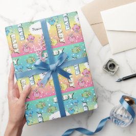 Pastel Cute Baby Polka Dot 🦉 Uggla Presentpapper