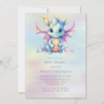 Pastel Cute Dragon Girl Shower