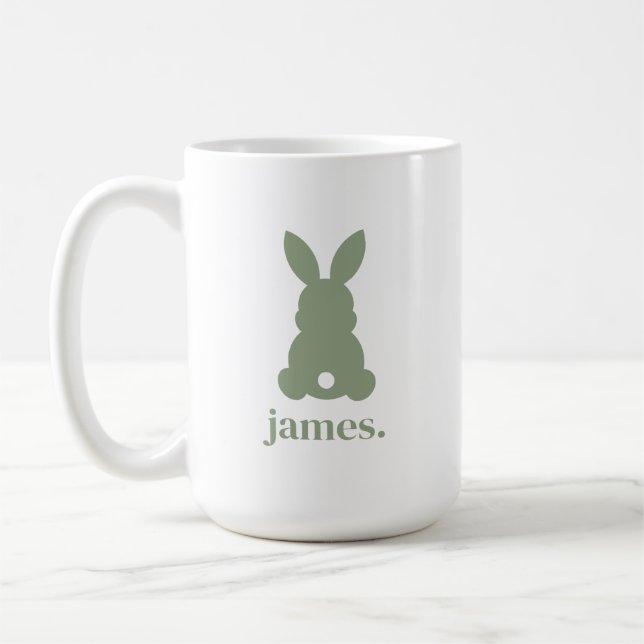 Pastel Cute Easter Bunny Kaffemugg (Vänster)