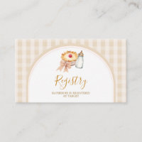 Pastel Cutie Paj Gingham Fall Baby Shower Registry