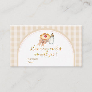 Pastel Cutie Paj Gingham Fall Hur många kanarier f Tilläggskort
