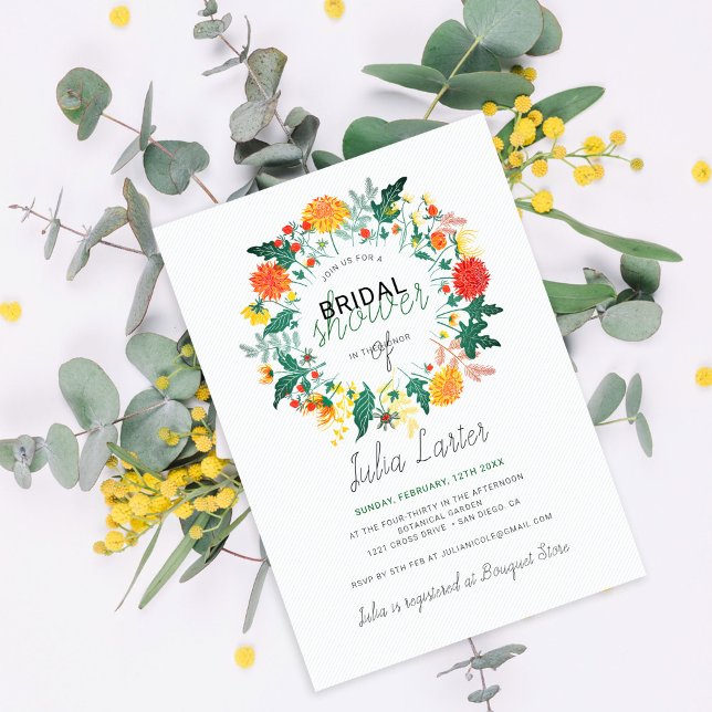 Pastel Dahlia Wildrows Wandeans Möhippa Inbjudningar (Skapare uppladdad)