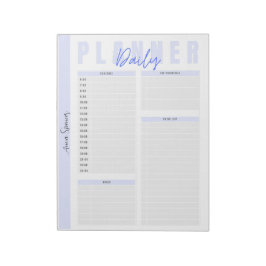 Pastel Daily Planner - Anpassade Namn Anteckningsblock
